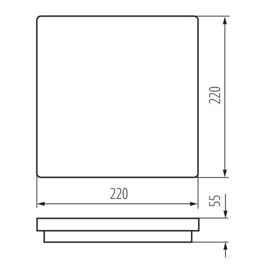 LED плафониера BENO 18W NW-L-W